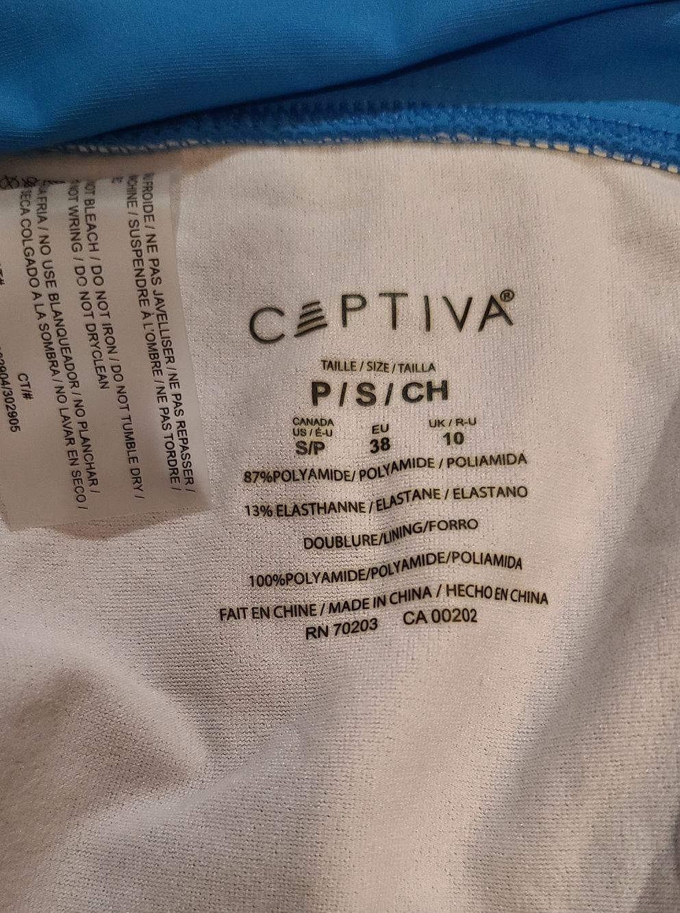 NWT Captiva Blue Bikini Bottoms sz S - Picture 4 of 7